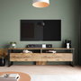 Hanah Home Ml19-A Mueble de TV Pino Atlántico 180x56x35.5cm